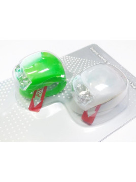 LAMPY 2 LED FROG BIAŁA/ZIELONA