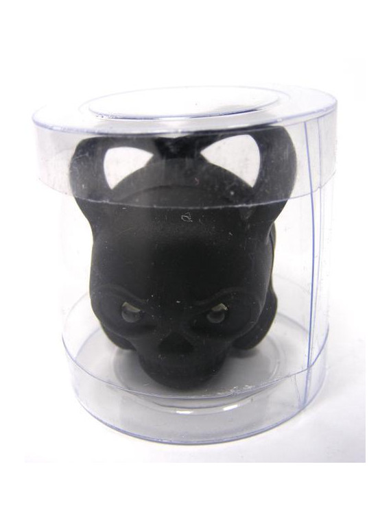 LAMPA P. SKULL CZARNA 2 WHITE LEDS BEZ BATERII