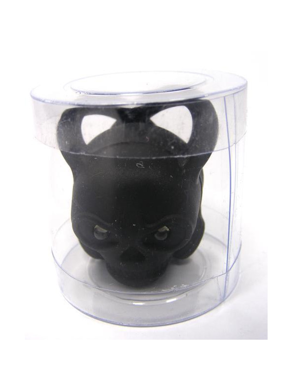 LAMPA P. SKULL CZARNA 2 WHITE LEDS BEZ BATERII