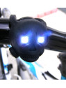 LAMPA P. SKULL CZARNA 2 WHITE LEDS BEZ BATERII