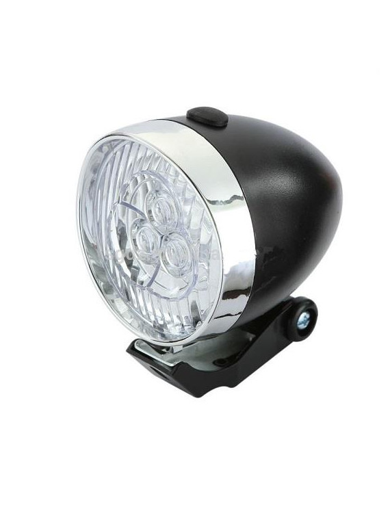 LAMPA PRZÓD CITY 3 LED NA BATERIE CZARNA