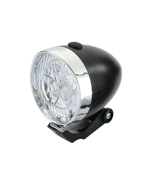 LAMPA PRZÓD CITY 3 LED NA BATERIE CZARNA