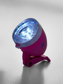 LAMPA PRZÓD CITY 3LED  RÓŻOWA bez baterii