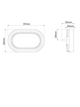 LAMPA T. HERRMANS H-TRACK DYNAMO 3-LED 80 MM