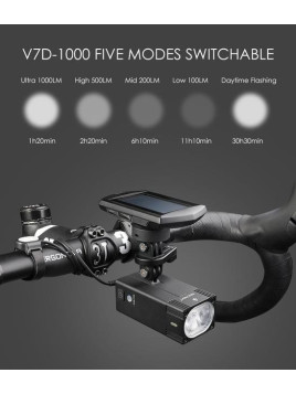 LAMPA PRZÓD GACIRON V7D 1000 LUM USB + ALU BUTLER