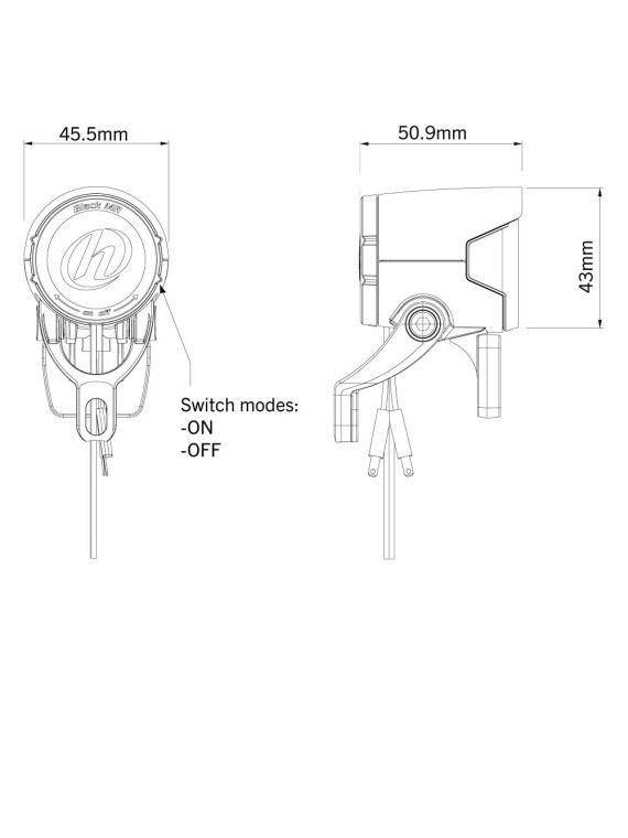LAMPA P. E-BIKE HERRMANS MR4 E 6-12V 120 LUM