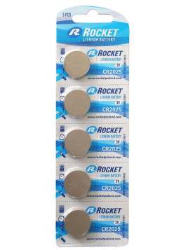 BATERIA CR2025 ROCKET BLISTER 5 SZT