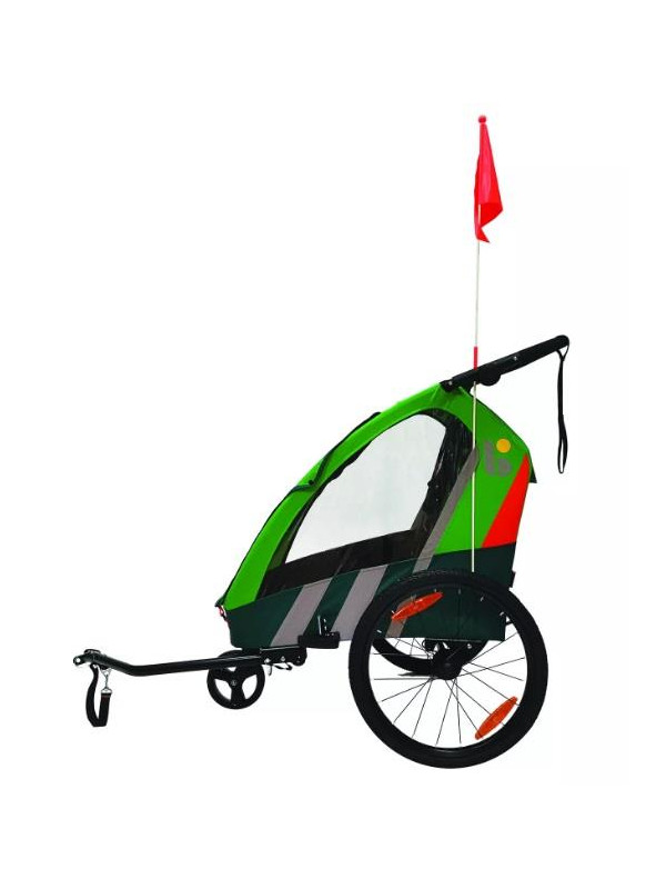 PRZYCZEPKA ROWEROWA BELLELLI TRAILBLAZER ZIELONA