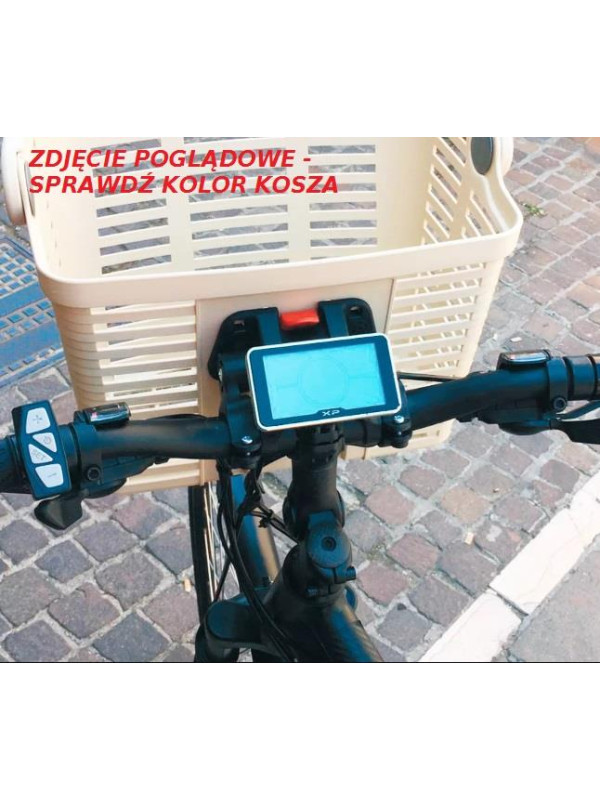 KOSZ PRZÓD BELLELLI PLAZA CZARNY E-BIKE