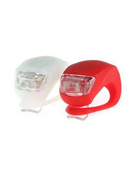 LAMPY 2 LED FROG BIAŁA/CZERWONA
