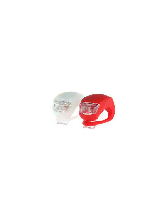 LAMPY 2 LED FROG BIAŁA/CZERWONA