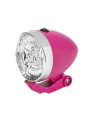 LAMPA PRZÓD CITY 3 LED NA BATERIE RÓŻOWA