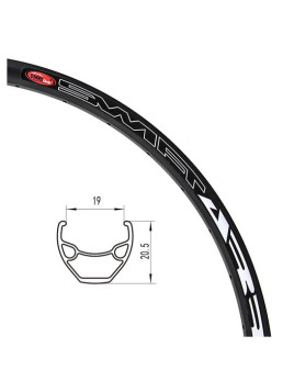 OBRĘCZ 24" DISC 36otw CZARNA