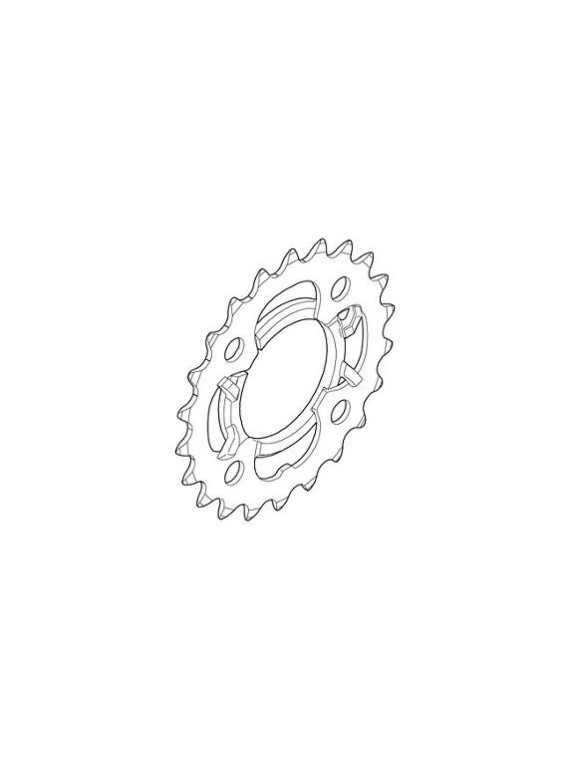 TARCZA DO KORBY SHIMANO 28T M361 STAL CZARNA