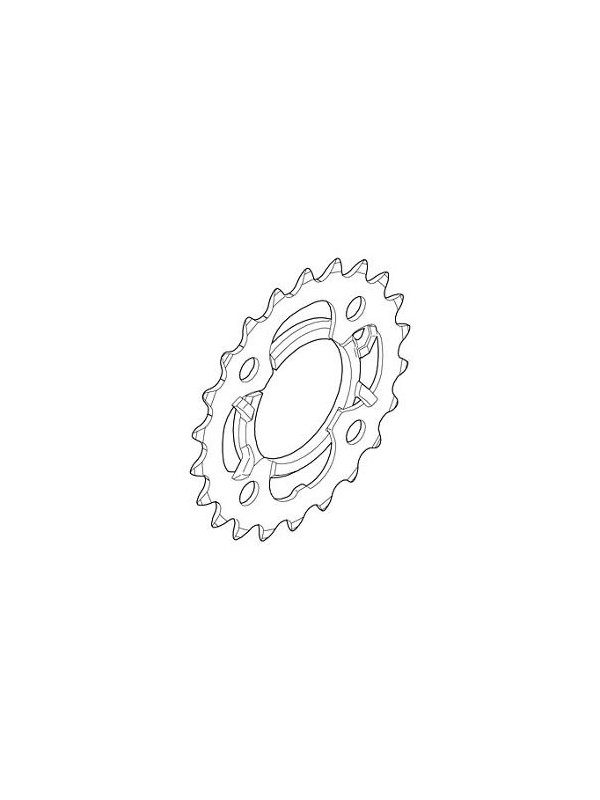 TARCZA DO KORBY SHIMANO 28T M361 STAL CZARNA