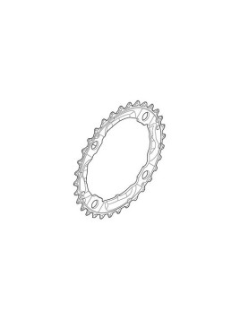 TARCZA DO KORBY SHIMANO 36T M532 SREBRNA 9S