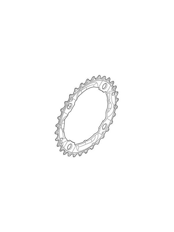 TARCZA DO KORBY SHIMANO 36T M532 SREBRNA 9S