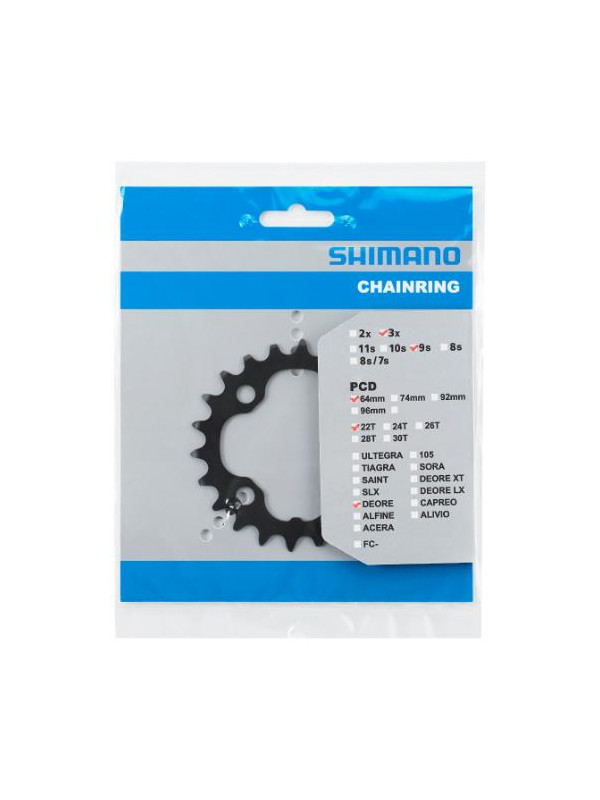 TARCZA DO KORBY SHIMANO 22T M590 CZARNA