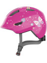 KASK ABUS SMILEY 3.0 PINK BUTTERFLY S