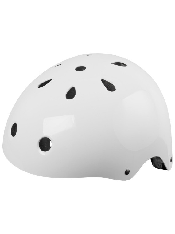 KASK BMX M 54-58 BIAŁY POŁYSK