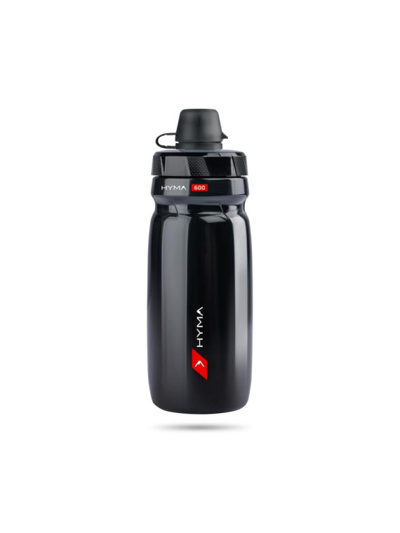 BIDON 600 ML RACEONE HYMA CZARNY + NAKRYWKA
