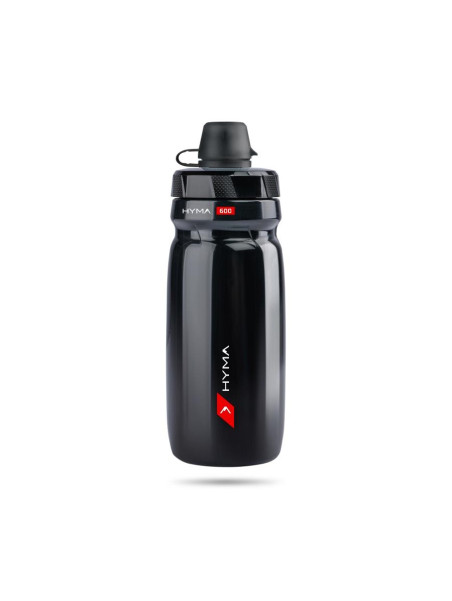 BIDON 600 ML RACEONE HYMA CZARNY + NAKRYWKA