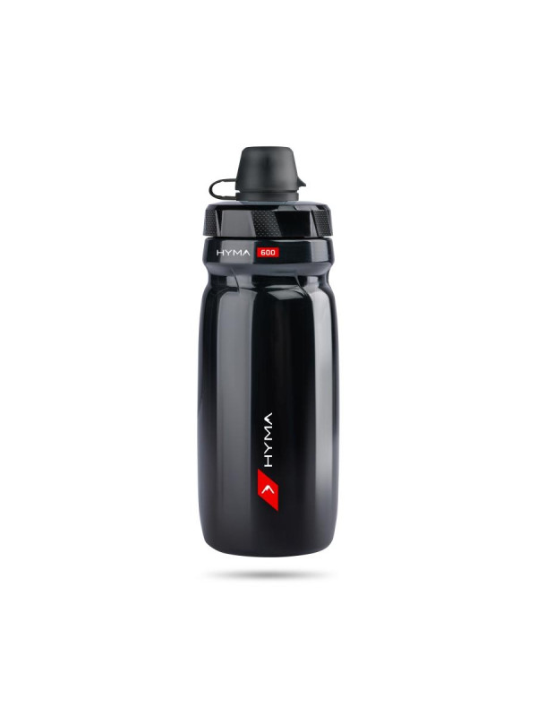 BIDON 600 ML RACEONE HYMA CZARNY + NAKRYWKA