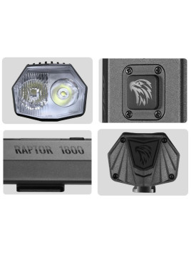 .LAMPA PRZÓD GACIRON RAPTOR 1800 LUM USB 6700 MAH