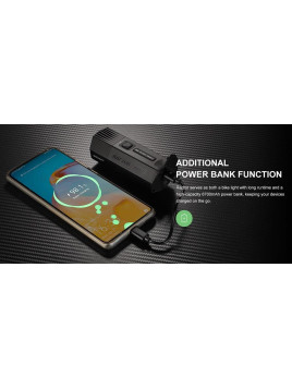 .LAMPA PRZÓD GACIRON RAPTOR 1800 LUM USB 6700 MAH