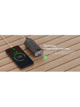 LAMPA PRZÓD GACIRON RAPTOR 3000 LUM USB 10000 MAH