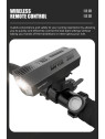 LAMPA PRZÓD GACIRON RAPTOR 3000 LUM USB 10000 MAH
