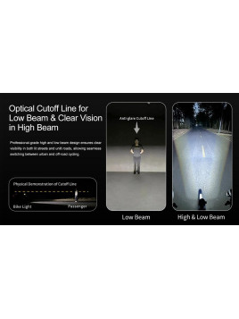 LAMPA PRZÓD GACIRON CETUS-1700 LUM CZARNA