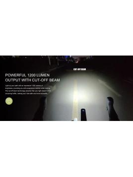 LAMPA PRZÓD GACIRON KIWI-1200 LUM CZARNA