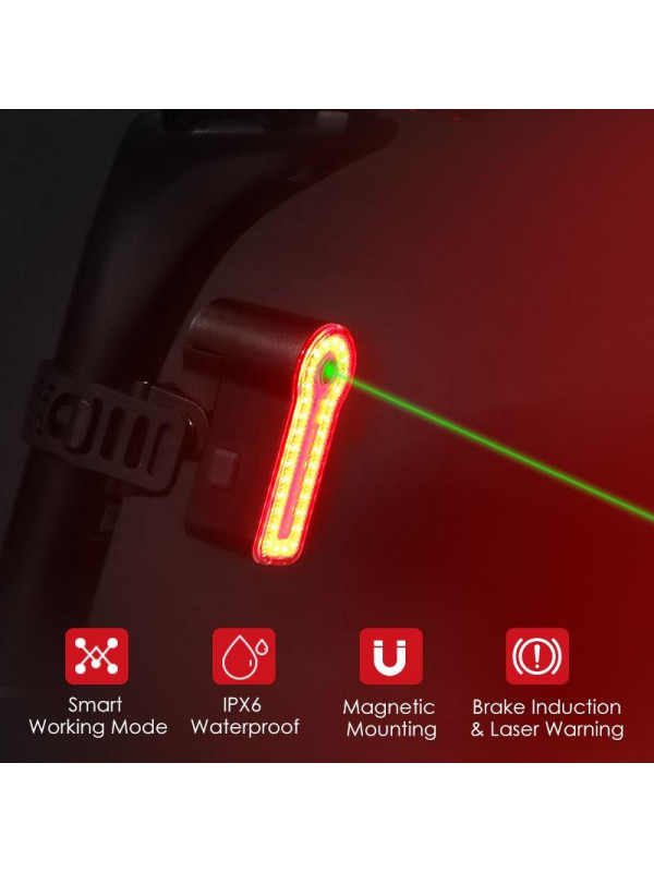 LAMPA T. GACIRON W03A LASER 30 LUM USB BRAKE LIGHT