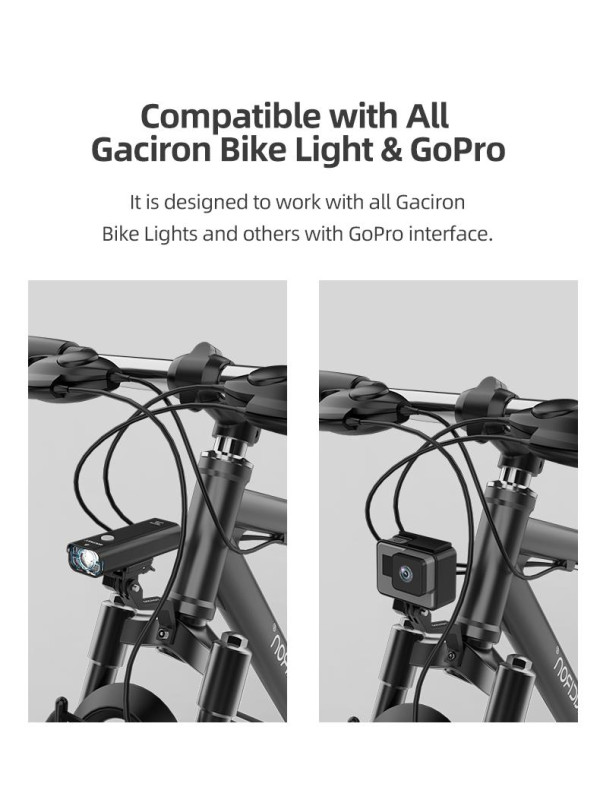 UCHWYT GACIRON FORK MOUNT DO LAMP I KAMER GOPRO
