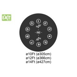 Trampolina Twist 183 (zielono-szara)