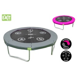 Trampolina Twist 183 (6ft) (różowo-szara)