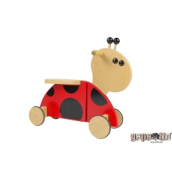 Gepetto drewniana biedronka na kółkach