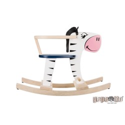 Gepetto zebra na biegunach z oparciem