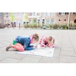 Zmywalne kolorowanki w rozmiarze XL Buiten Speel