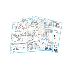 Zmywalne kolorowanki w rozmiarze XL Buiten Speel